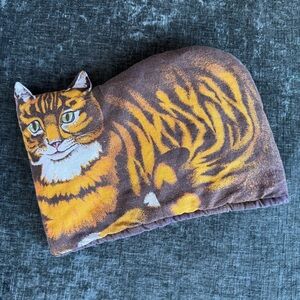 Vintage 80s Sari Fabrics Cat Tea Cozy